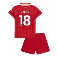 Liverpool Cody Gakpo #18 Domáci Detský futbalový dres 2024-25 Krátky Rukáv (+ trenírky)